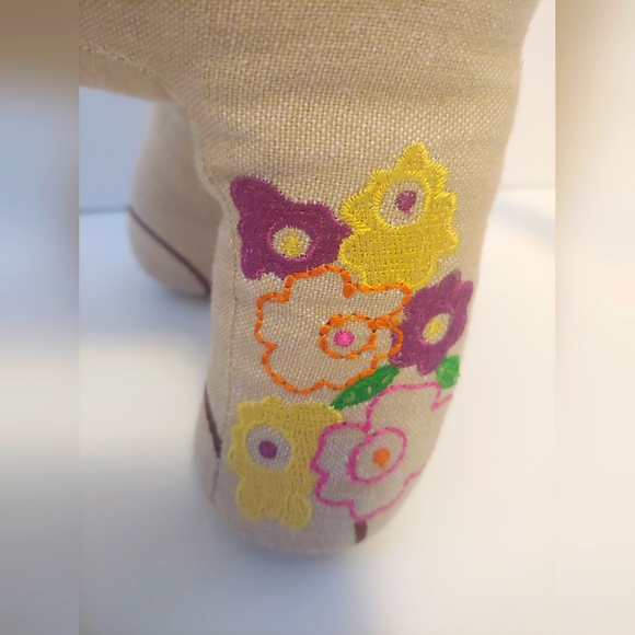 100%Cotton Embroidered Elephant Stuffed Toy - Picture 5 of 9